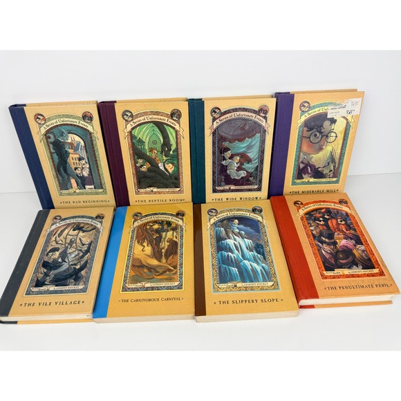 Harpercollins Other - Lemony Snicket A Series of Unfortunate Events 8 Book Hardcover Lot Mixed Set